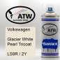 Preview: Volkswagen, Glacier White Pearl Tricoat, LS9R / 2Y: 400ml Sprühdose, von ATW Autoteile West.